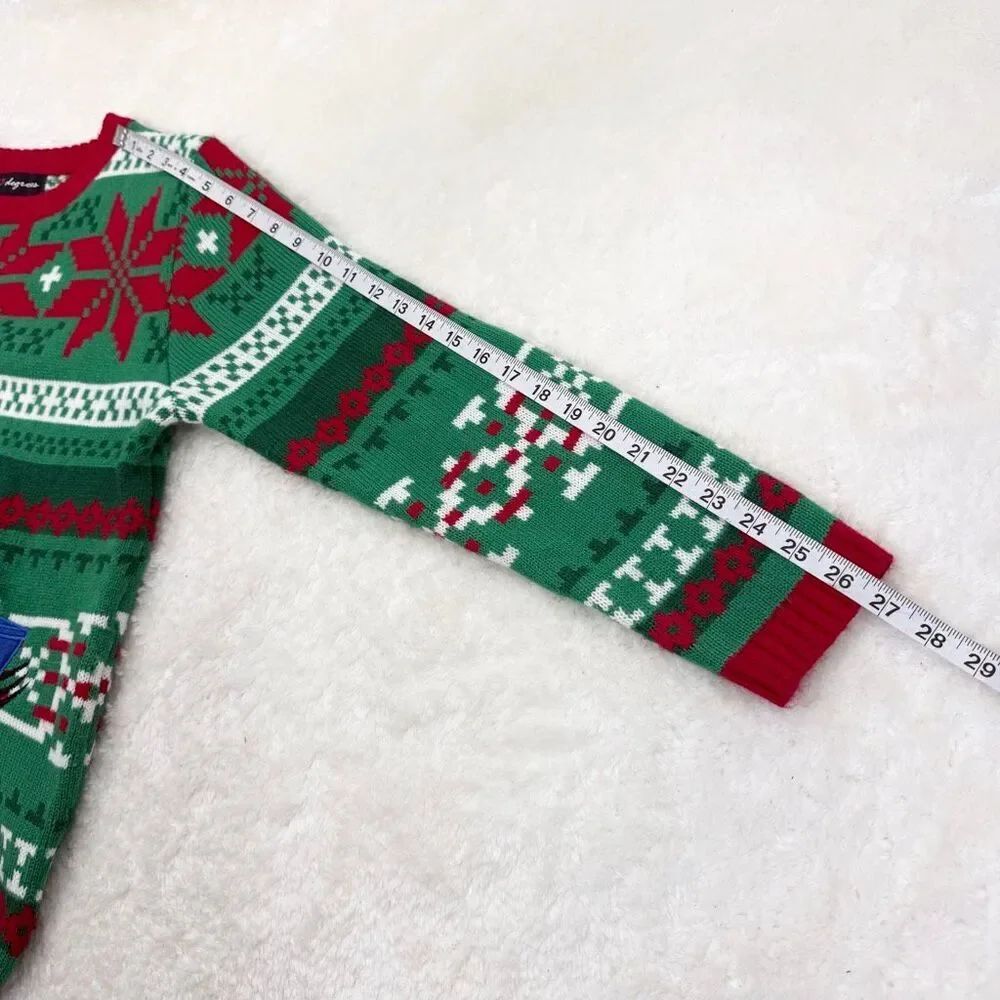 33 Degrees Ugly Christmas Sweater Sloth Wine Glass - US Unisex Size L - Picture 9 of 12
